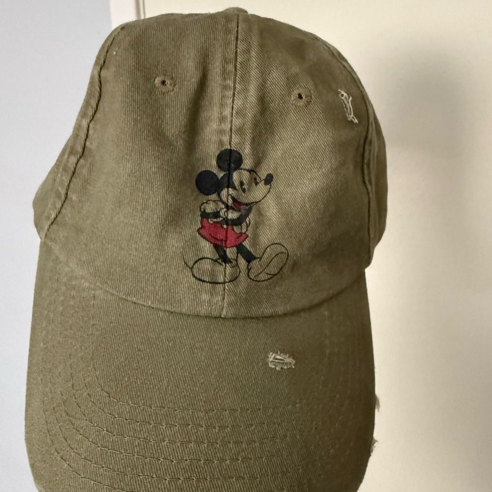 Disney Mickey Mouse Distressed Baseball Cap – Vintage Style